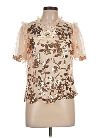 Marc New York Andrew Marc Short Sleeve Blouse (view 1)