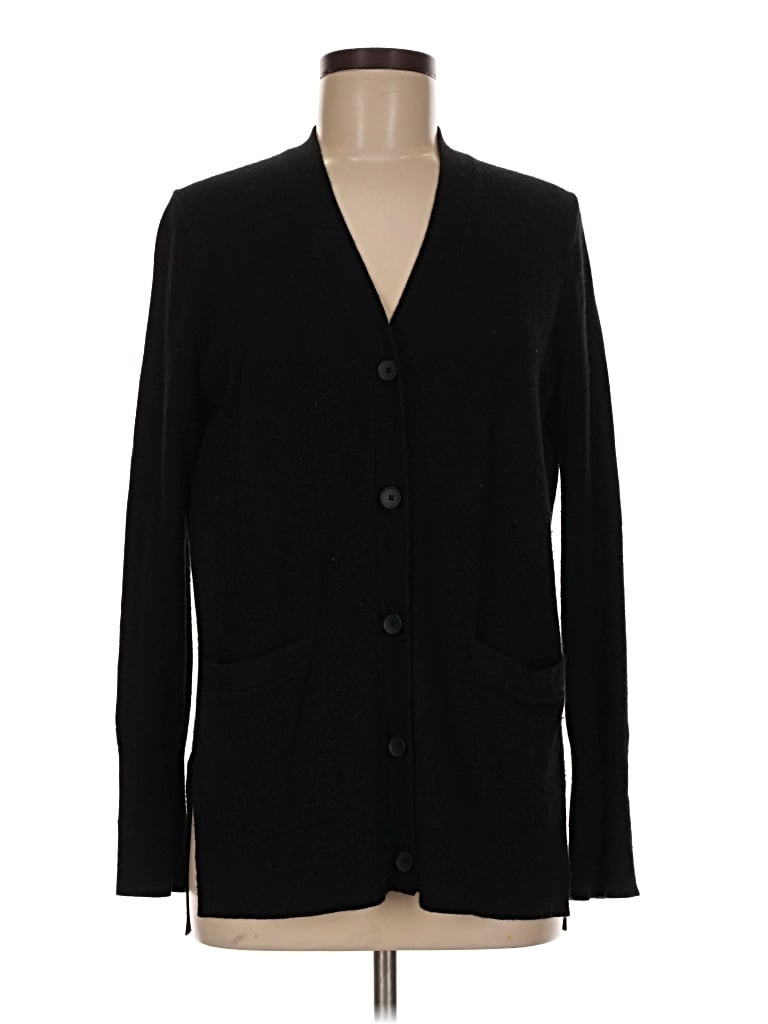 Pre-owned Everlane Cashmere Cardigan Sweater In Black