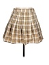 Akaiv Plaid Gold Casual Skirt Size L - photo 1
