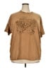 Torrid 100% Cotton Tan Short Sleeve Top Size 2X Plus (2) - photo 1