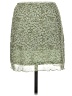 Shein 100% Polyester Tweed Green Casual Skirt Size 6 - photo 2