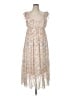 Lush 100% Polyester Floral Ivory Casual Dress Size XL - photo 1
