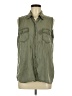 Buffalo by David Bitton 100% Lyocell Green Sleeveless Button-Down Shirt Size M - photo 1