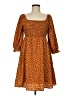 Andree by UNIT 100% Polyester Polka Dots Brown Casual Dress Size M - photo 1