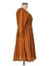 Andree by UNIT 100% Polyester Polka Dots Brown Casual Dress Size M - photo 4