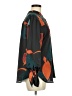 Chico's 100% Polyester Print Black 3/4 Sleeve Blouse Size Med (1) - photo 4