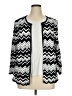 Alfred Dunner Chevron-herringbone Silver Cardigan Size XL - photo 1
