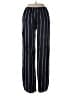 Abbeline 100% Rayon Stripes Blue Casual Pants Size M - photo 2