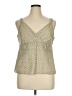 Gap 100% Cotton Tan Sleeveless Blouse Size XL - photo 1