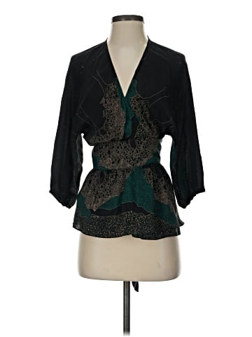 Maple 3/4 Sleeve Silk Top (view 1)