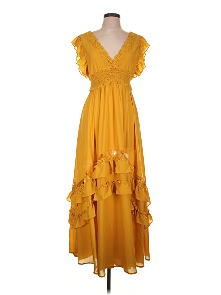 Pre-owned Baltic Born Cocktail Dress In Yellow