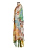 Sacred Threads 100% Polyester Print Orange Casual Dress Size S - photo 5