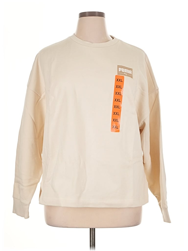 Puma Sweatshirt In Ivory