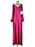 Mac Duggal 100% Polyester Solid Pink Casual Dress Size 14 - photo 1