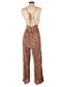 Forever 21 100% Polyester Chevron-herringbone Brown Orange Jumpsuit Size M - photo 2