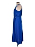 Nine West 100% Polyester Solid Blue Casual Dress Size L - photo 5