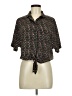 Topshop 100% Polyester Black Short Sleeve Polo Size 6 - photo 1