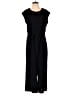 Calvin Klein 100% Polyester Solid Black Jumpsuit Size 6 - photo 1