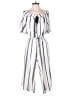 Assorted Brands Stripes White Jumpsuit Size S - photo 1