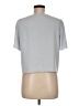 Babaton 100% Polyester Gray Blue Short Sleeve Top Size M - photo 2