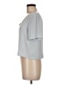 Babaton 100% Polyester Gray Blue Short Sleeve Top Size M - photo 5