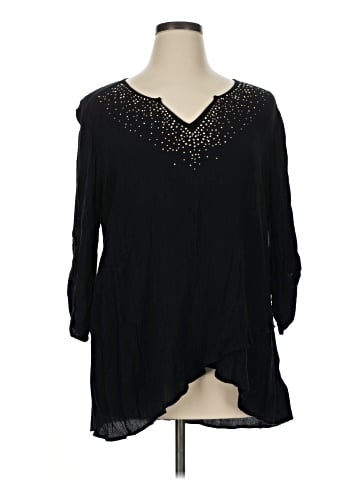JM Collection 3/4 Sleeve Blouse (view 1)