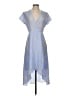 Intermix 100% Silk Stars Blue Casual Dress Size 4 - photo 1