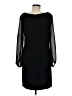 Ann Taylor 100% Polyester Black Cocktail Dress Size 6 - photo 2