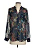 Kut from the Kloth Floral Blue Long Sleeve Blouse Size S - photo 1