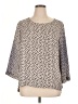 Adrianna Papell 100% Polyester Ivory 3/4 Sleeve Blouse Size XL - photo 1