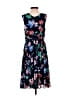 Talbots 100% Polyester Floral Blue Casual Dress Size 2 Petite - photo 2