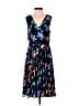Talbots 100% Polyester Floral Blue Casual Dress Size 2 Petite - photo 1