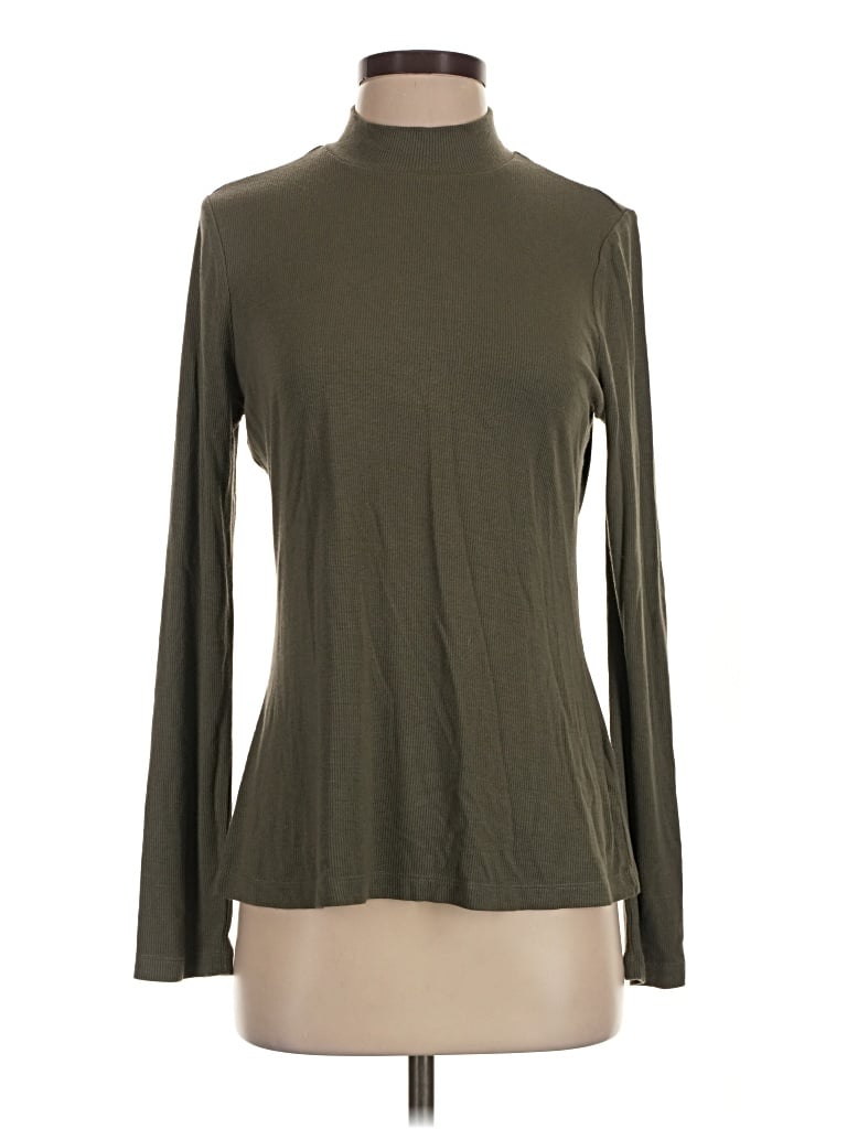 Pre-owned Liverpool Los Angeles Long Sleeve Turtleneck In Green