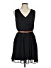 A. Byer Solid Black Casual Dress Size M - photo 1