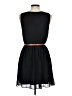 A. Byer Solid Black Casual Dress Size M - photo 2