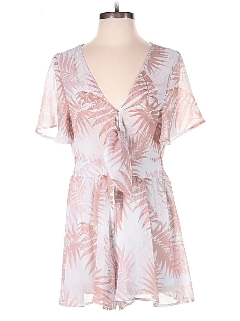 Pre-owned Pink Lily Romper In Pink