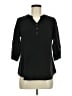 Assorted Brands Black 3/4 Sleeve Blouse Size M - photo 1