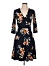 Leota Floral Black Casual Dress Size L - photo 1