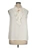 Ann Taylor LOFT 100% Polyester Ivory Sleeveless Blouse Size XL - photo 1