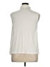 Ann Taylor LOFT 100% Polyester Ivory Sleeveless Blouse Size XL - photo 2