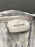 Sleeper 100% Linen Checkered-gingham Blue Casual Dress Size L - photo 7
