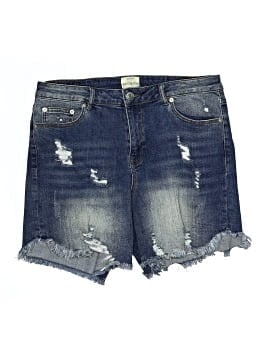 ELOQUII Denim Shorts (view 1)