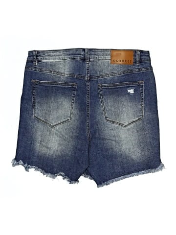 ELOQUII Denim Shorts (view 2)