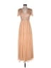 Maya Deluxe 100% Polyester Tan Cocktail Dress Size 4 (petite) - photo 1