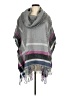 Fraas 100% Acrylic Plaid Gray Poncho One size - photo 1