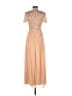 Maya Deluxe 100% Polyester Tan Cocktail Dress Size 4 (petite) - photo 2
