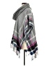 Fraas 100% Acrylic Plaid Gray Poncho One size - photo 5