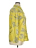 Talbots 100% Cotton Floral Yellow Long Sleeve Button-Down Shirt Size XL - photo 4