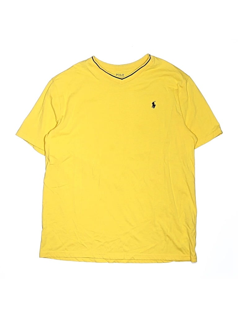 Pre-owned Polo By Ralph Lauren Kids' Short Sleeve T-shirt In Yellow