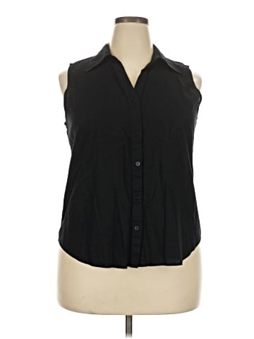 Worthington Sleeveless Button-Down Shirt (view 1)